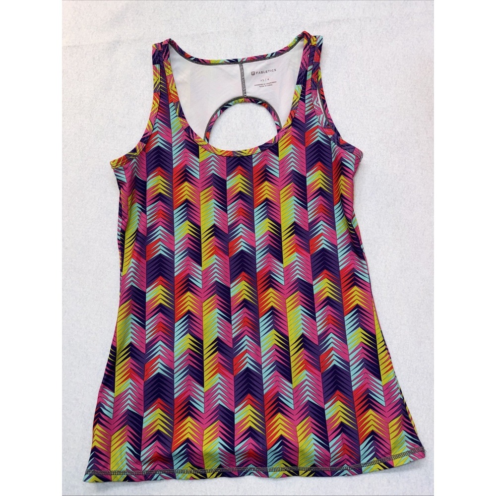 Fabletics Active Keyhole Tank Top Multicolor Womens Size XS/4